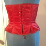 Corset rouge - dos